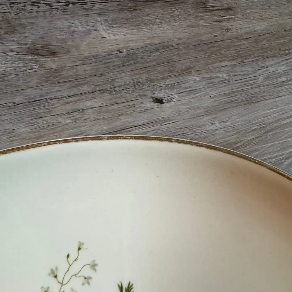 Vintage oval serving